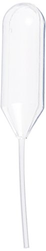 Globe Scientific 134010 Fine Tip Transfer Pipette, Non-Sterile, Low-densit Polyethylene, 51mm, 1.3 mL Capacity, Pack of 4000