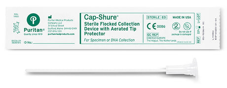 Cap-Shure 6" Sterile Elongated Flock Swab & Protective Cap w/Polystyrene Handle - 25-3206-U-EC-Forensic Evidence Collection, Cs