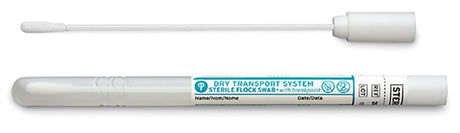 HydraFlock 6" Sterile Large Flock Swab w/Polystyrene Handle & Dry Transport Tube - 25-3206-H 20MM BT-DNA Collection, Cs