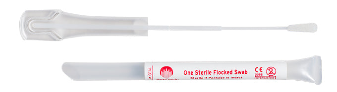 PurFlock Ultra 6" Sterile DNA-Free Standard Flock Swab w/Plastic Handle & Tube - 25-3306-U TT FDNA-Forensic Evidence Collection, Cs