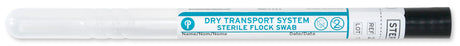 HydraFlock Dry Transport System 6" Sterile Mini-tip Flock Plastic Handle Swab & Tube - 25-3316-H BT-Cell Collection Kit, Cs