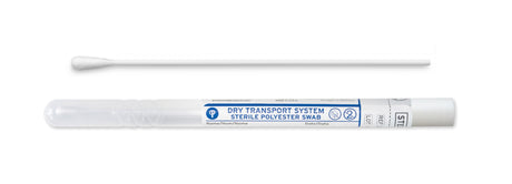 Puritan Dry Transport System 6" Sterile Standard Polyester Plastic Hdle Swab & Tube - 25-806 1PD BT-Cell Collection, Cs