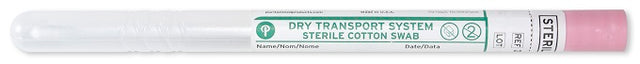 Puritan Dry Transport System 6" Sterile Standard Cotton Plastic Handle Swab & Tube - 25-806 1PC BT-Forensics Swabs, Cs