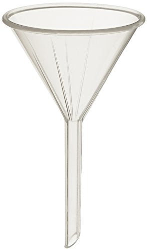 Globe Scientific 600147 Polypropylene Analytical Funnel, 46mm Funnel Size, 50mm Top Diameter (Pack of 20)