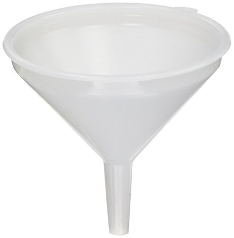 Globe Scientific 600172 Funnel, General Purpose, HDPE, 100 mm Size, 300 mL, mm Height, 7 mm Wide, 9 mm Length, High Density Polyethylene (HDPE) (Pack of 5)