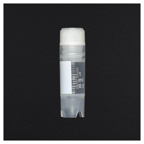 Globe Scientific 3012 CryoClear Cryogenic Vials, Sterile, External Threads, 2.0mL Capacity, Pack of 500