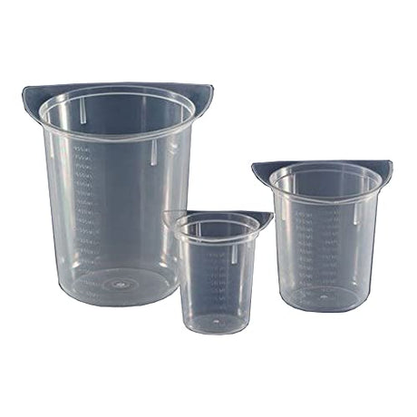 GLOBE SCIENTIFIC 3633 Beaker, 3 Corner, Clarified PP, 400 ml