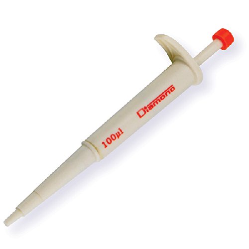 Globe Scientific Diamond 3322-100 Jr. Mini Pipette, Autoclavable, 100µL Volume, Orange