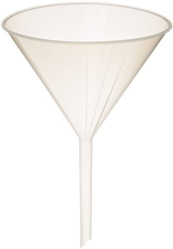Globe Scientific 600156 Polypropylene Analytical Funnel, 183mm Funnel Size, 180mm Top Diameter (Pack of 5)