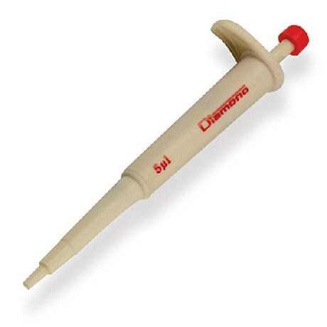 Globe Scientific Diamond 3322-5 Jr. Mini Pipette, Autoclavable, 5µL Volume, Orange