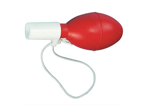 Globe Scientific 1672 Safety Universal Pipette Filler Bulb, Synthetic Rubber, Red/White