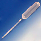 Globe Scientific 138040-S01 Transfer Pipet, General Purpose, Sterile, Individually Wrapped, LDPE, 1.2mL Capacity, 65mm Length, Pack of 500