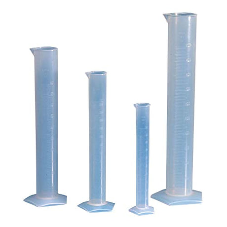 GLOBE SCIENTIFIC 601082 Graduated Cylinder, 1000mL, Pp, Pack of 6