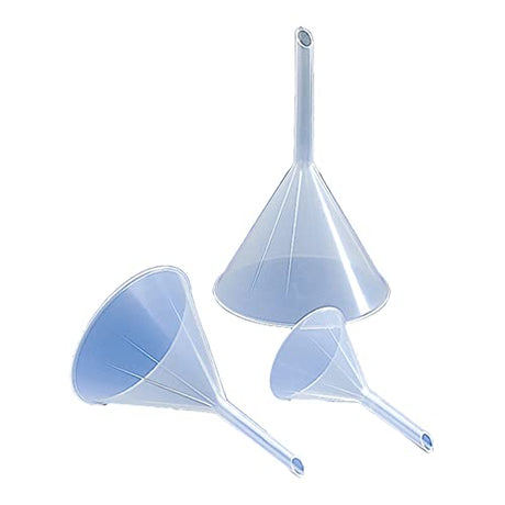 Globe Scientific 600148 Polypropylene Analytical Funnel, 66mm Funnel Size, 65mm Top Diameter (Pack of 20)