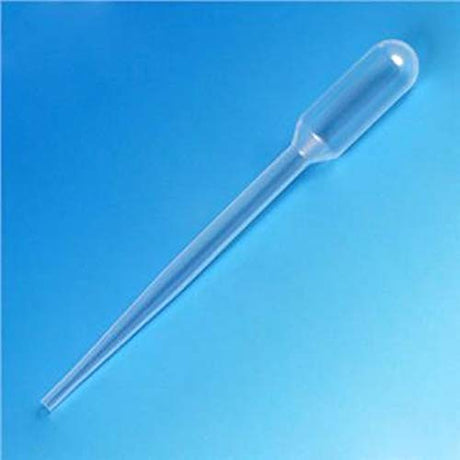 Globe Scientific 136036-S01 Transfer Pipet, Pediatric, Sterile, Individually Wrapped, LDPE, 1.5mL Capacity, 0.3mL Graduated, 115mm Length, Pack of 500