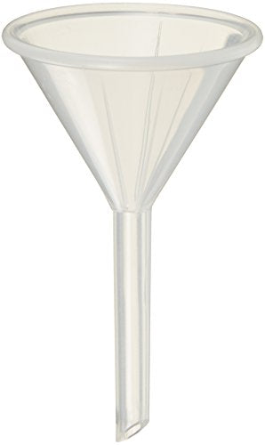 Globe Scientific 600146 Polypropylene Analytical Funnel, 37mm Funnel Size, 35mm Top Diameter (Pack of 20)