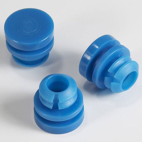 Globe Scientific 5538 Plug Cap for Beckman IDS Auto Track, Blue, 13mm Size, Pack of 500