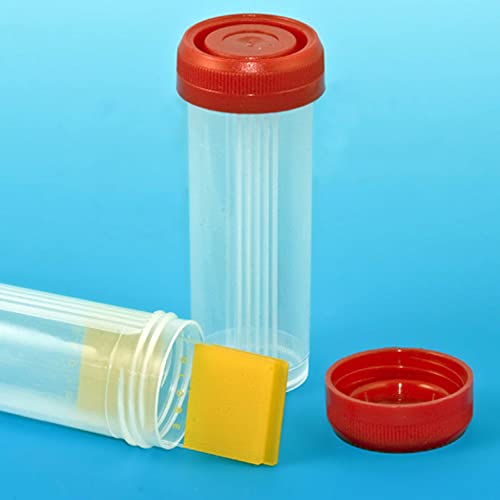 Globe Scientific 513068 Polypropylene Slide Mailer with Red Screwcap for 4 Slides, Pack of 500