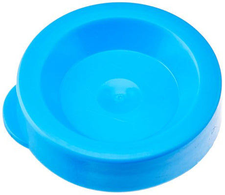 Globe Scientific 113136 Polyethylene Snap Cap for Flared Top Urine Tube, Blue (Case of 1500)