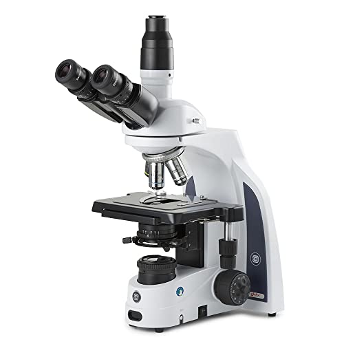 iScope Trinocular Compound Microscope with Eyepieces, PLI Plan 4/10/S40/S100x Oil iOS Objectives, Rackless Stage and 3W NeoLED™ Köhler Illumination, Globe Scientific | Euromex EIS-1153-PLI