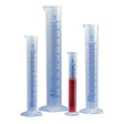 Globe Scientific 602561 Polypropylene Graduated Cylinder, Blue Printed Graduations, 25mL Capacity (Pack of 30)