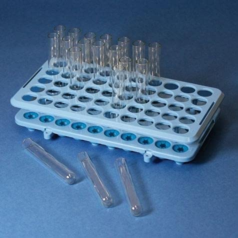 Globe Scientific 6157 Polystyrene Test Tube with Attached Screw Cap, Sterile, 16mL Capacity (Case of 500)