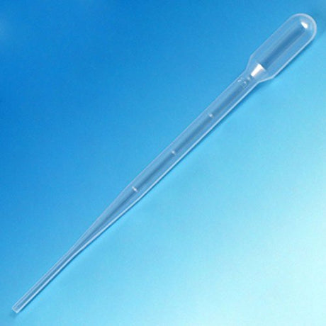 Globe Scientific 137040 LDPE Graduated Transfer Pipet for Blood Bank, Non-Sterile, 1.8mL Bulb Draw, 155mm Length, 5.0mL Capacity (Case of 5000)