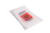 6" x 9" Biohazard Bag for Specimen Collection Clear Plastic Zip Lock Bag 6x9 with Extra Pouch/Pocket for Documentation (1000, 6 x 9)