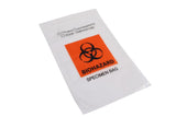 6" x 9" Biohazard Bag for Specimen Collection Clear Plastic Zip Lock Bag 6x9 with Extra Pouch/Pocket for Documentation (1000, 6 x 9)