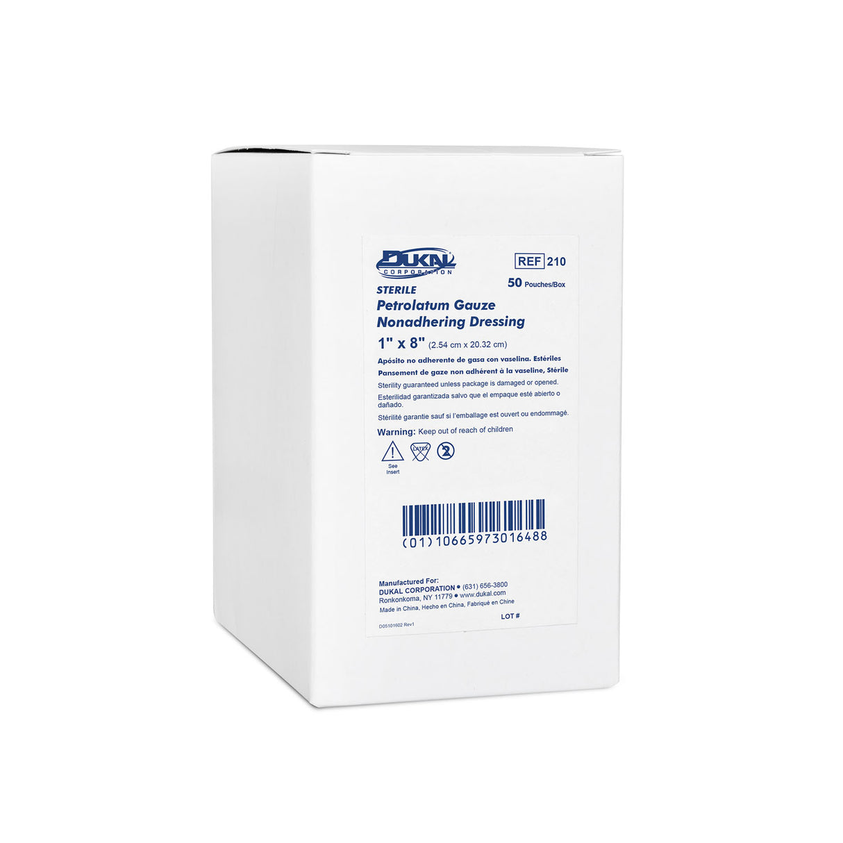 DUKAL ALBA STERILE PETROLATUM GAUZE DRESSINGS - 210