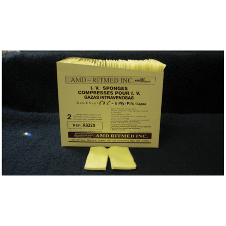 AMD MEDICOM TRACH & IV NON-WOVEN DRESSING SPONGES - A9220