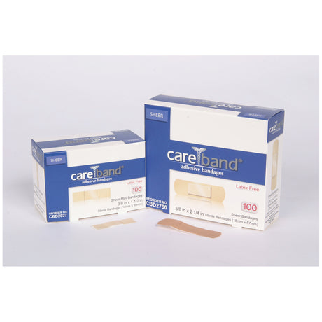 ASO CAREBAND™ SHEER ADHESIVE STRIP BANDAGES - CBD2027