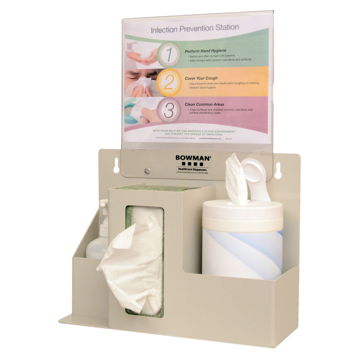 MARKETLAB BOWMAN INFECTION PREVENTION ORGANIZER/STATION - ED-097