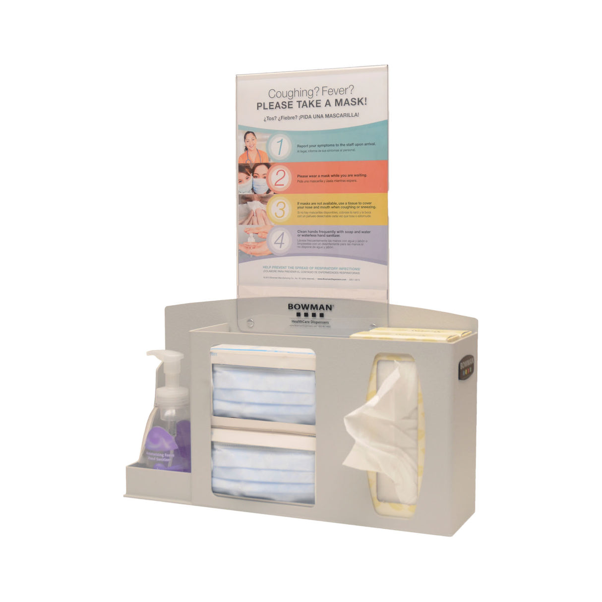 MARKETLAB BOWMAN RESPIRATORY HYGIENE STATION - RS001-0212