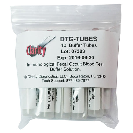 CLARITY DIAGNOSTICS COLON CANCER SCREENING - DTG-TUBES