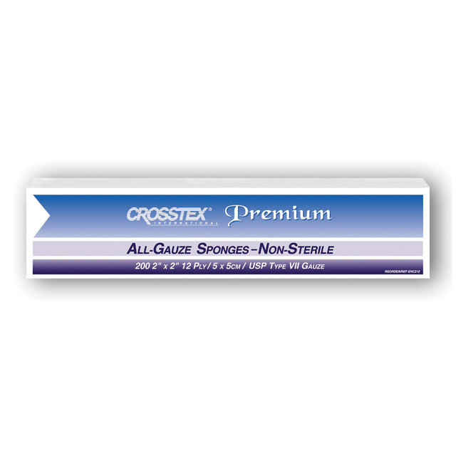 CROSSTEX ALL GAUZE PREMIUM NON-STERILE SPONGES - ENC212