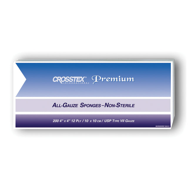 CROSSTEX ALL GAUZE PREMIUM NON-STERILE SPONGES - ENC412