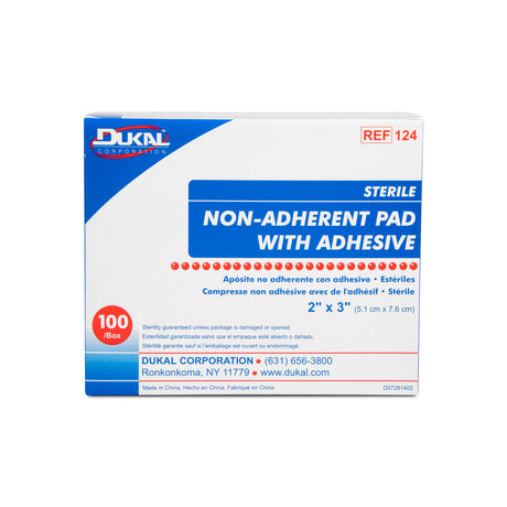 DUKAL NON-ADHERENT PADS - 124
