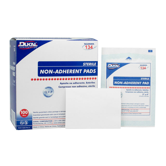 DUKAL NON-ADHERENT PADS - 134