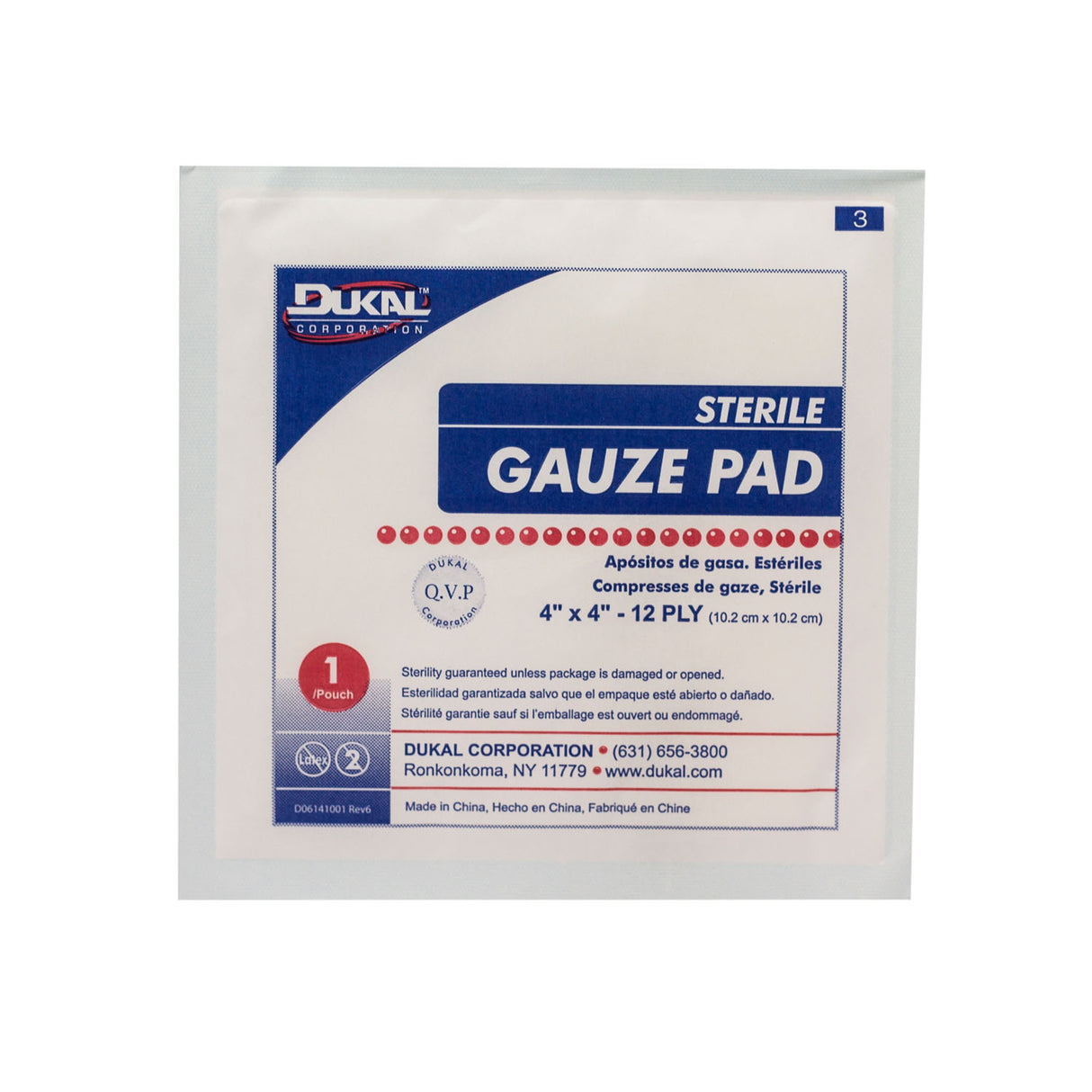 DUKAL GAUZE PADS - 1414-10