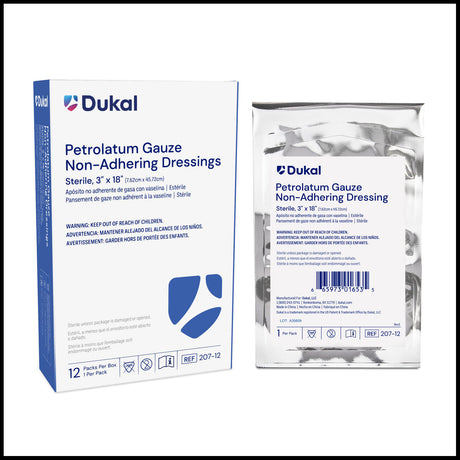 DUKAL ALBA STERILE PETROLATUM GAUZE DRESSINGS - 207-12