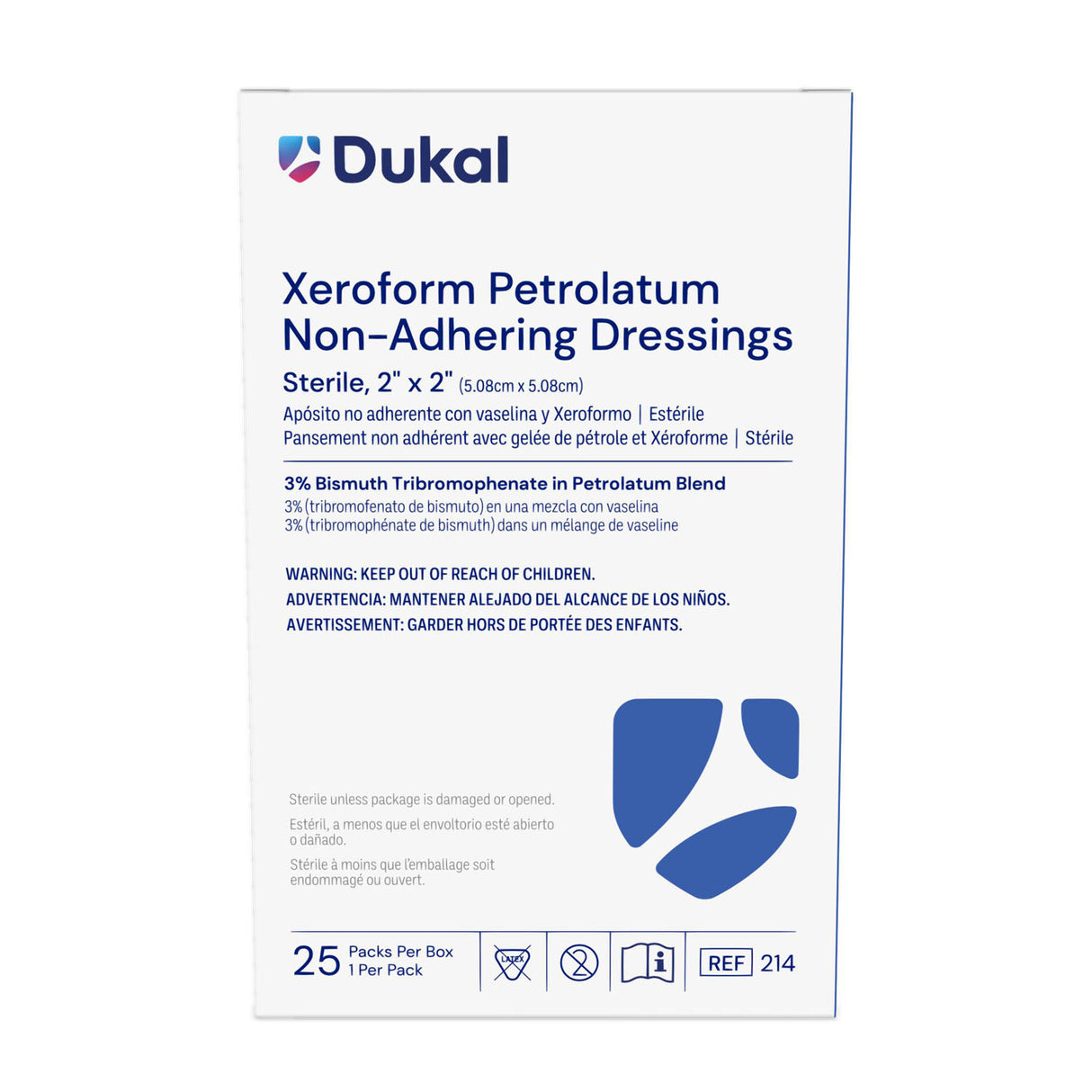 DUKAL ALBA XEROFORM PETROLATUM GAUZE DRESSINGS - 214