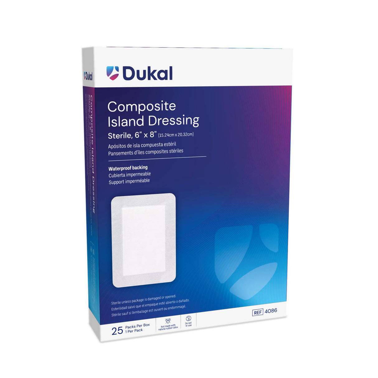 DUKAL COMPOSITE ISLAND DRESSINGS - 4086