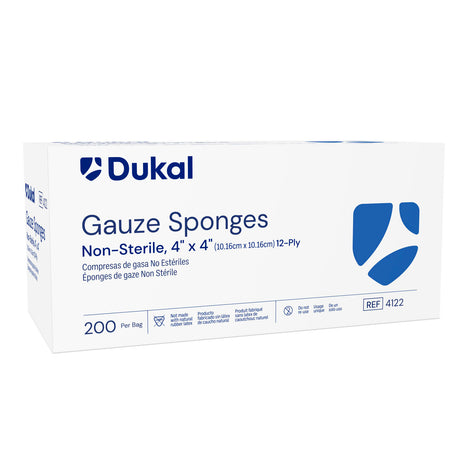 DUKAL WOVEN COTTON GAUZE SPONGES - 4122