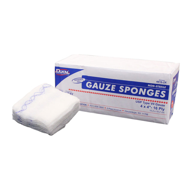 DUKAL X-RAY DETECTABLE GAUZE SPONGES - 4416-2X