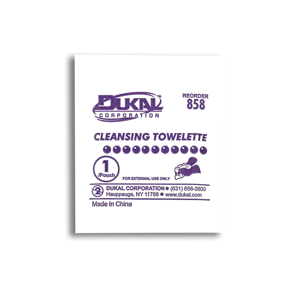 DUKAL CLEANSING TOWELETTE - 858