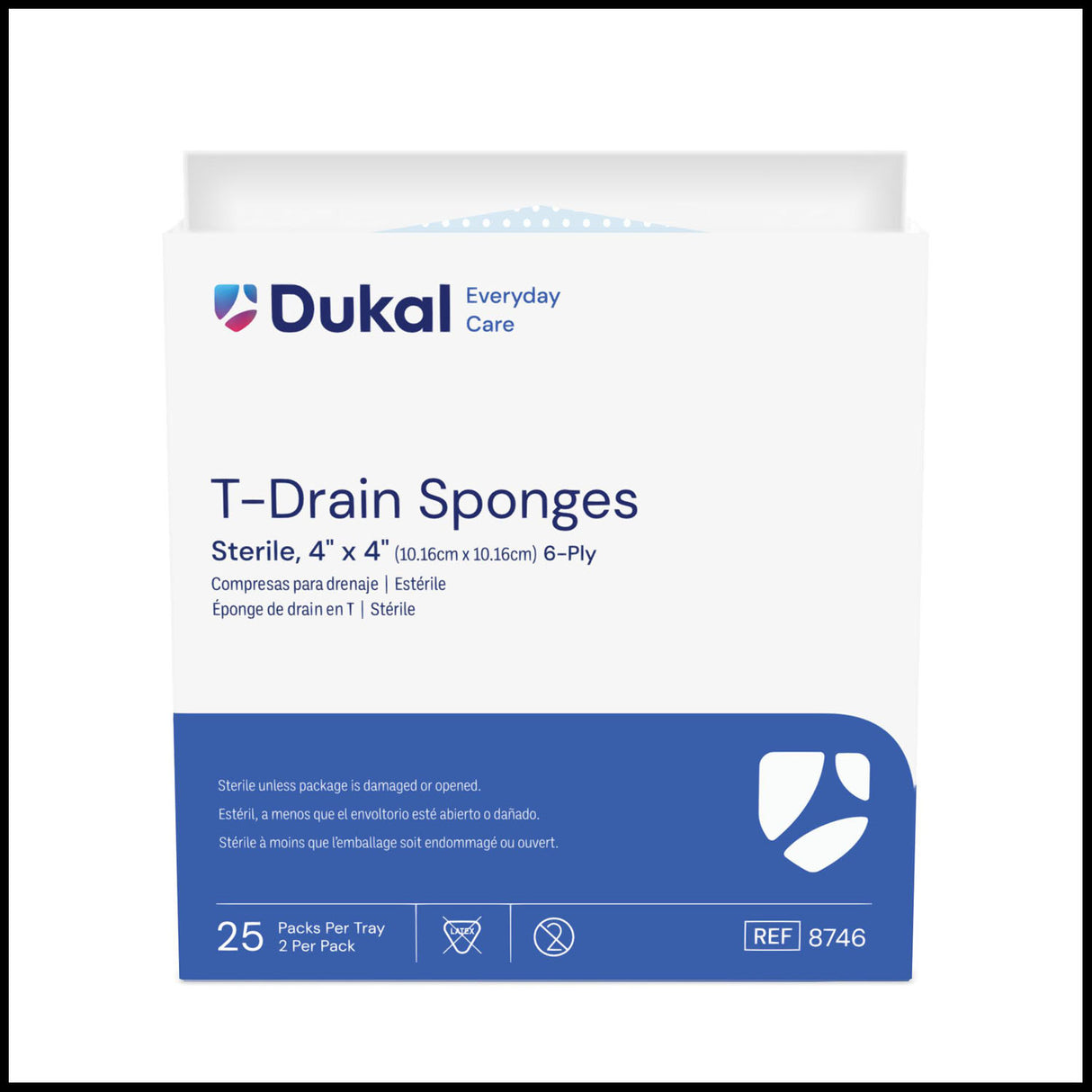 DUKAL IV & T-DRAIN SPONGES - 8746