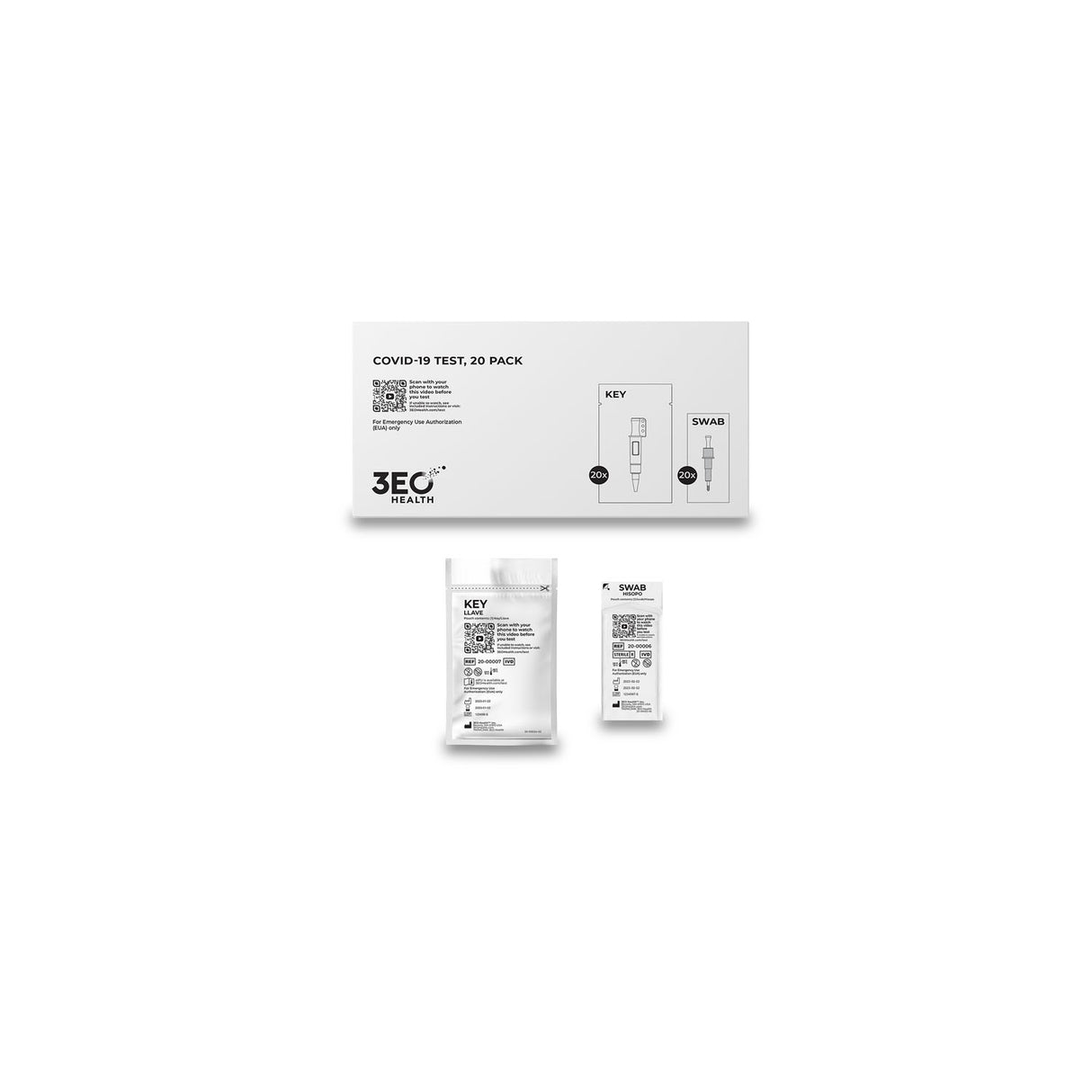 3EO HEALTH COVID-19 TEST KITS - TPK-20-COV19