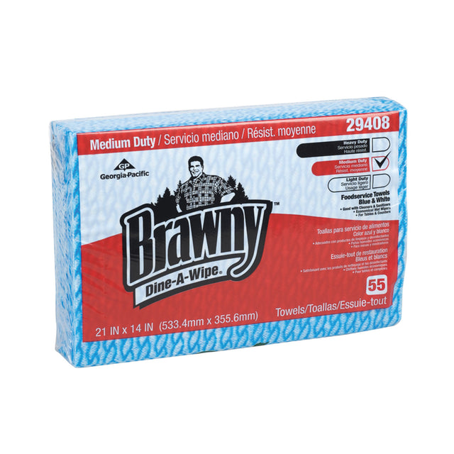 GEORGIA-PACIFIC BRAWNY DINE-A-WIPE™ FOODSERVICE QUARTERFOLD BUSING TOWELS - 29408