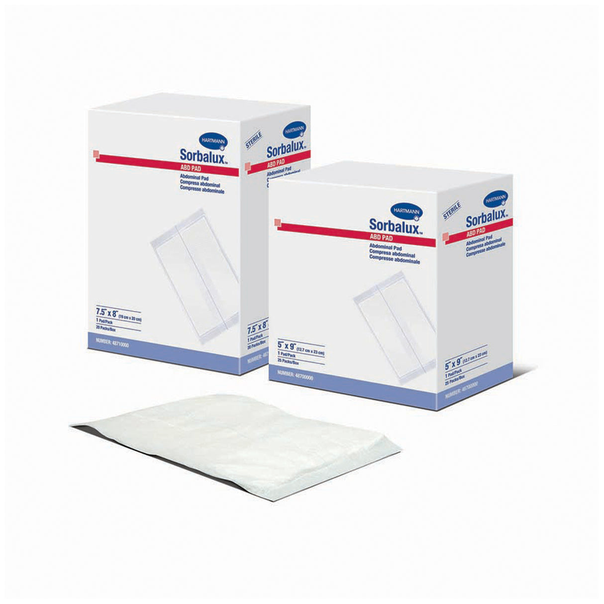 HARTMANN USA SORBALUX® ABD PADS - 48710000